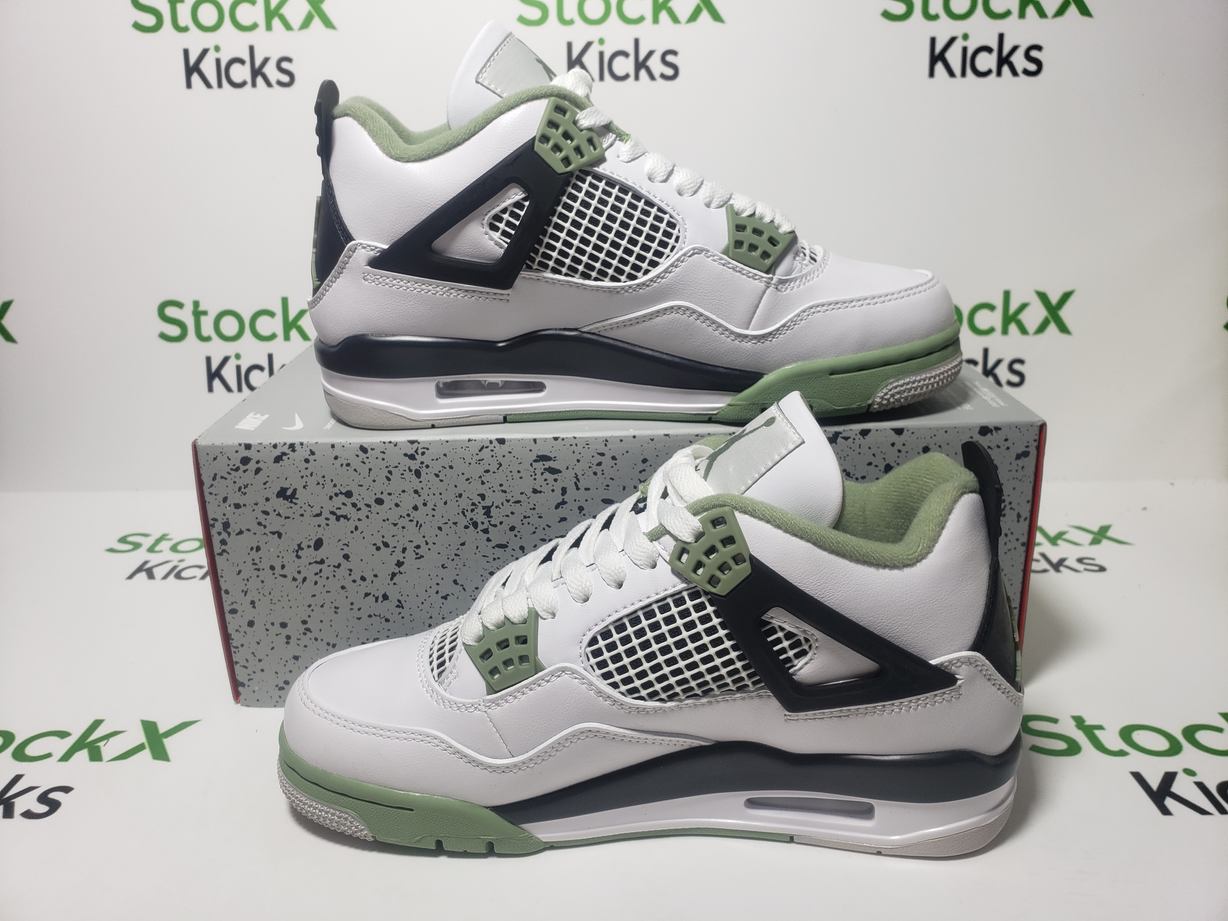 Special offer Batch Air Jordan 4 Retro Seafoam AQ9129-103 review Stockxkicks 06