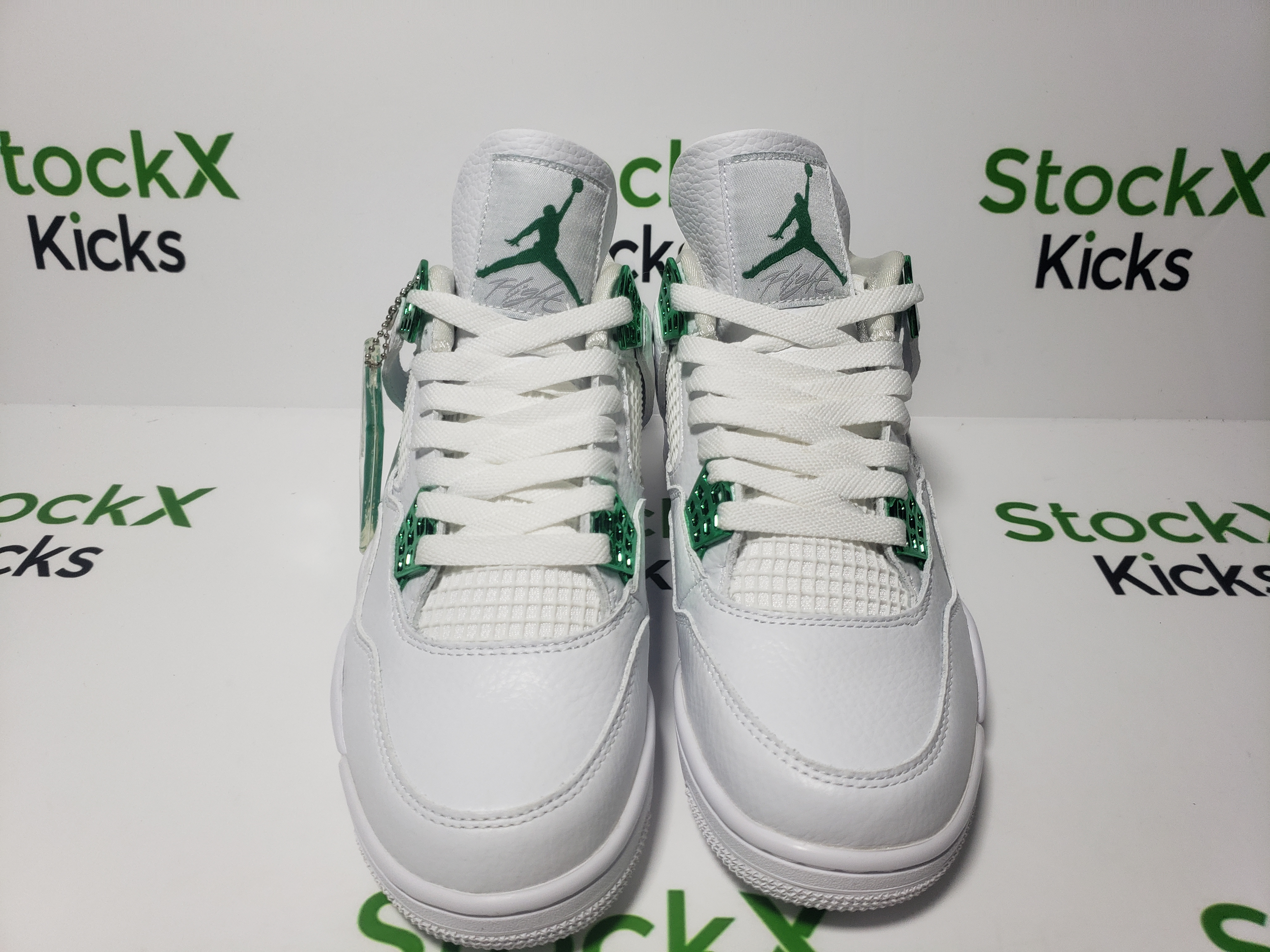 PK GodBatch Air Jordan 4 Retro Metallic Green CT8527-113 review Stockxkicks 01