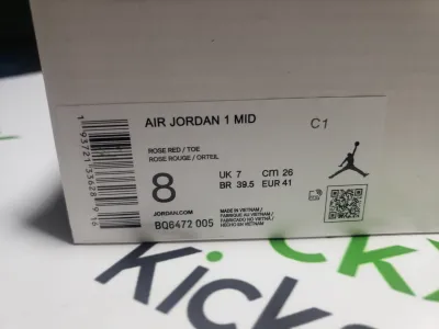 LJR Batch Air Jordan 1 Mid Magenta (W) BQ6472-005 review Stockxkicks 00