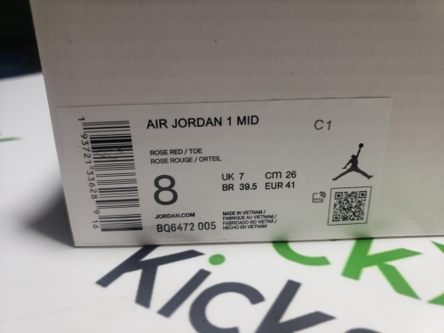 LJR Batch Air Jordan 1 Mid Magenta (W) BQ6472-005 review 