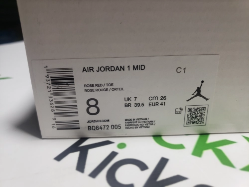 LJR Batch Air Jordan 1 Mid Magenta (W) BQ6472-005 review 