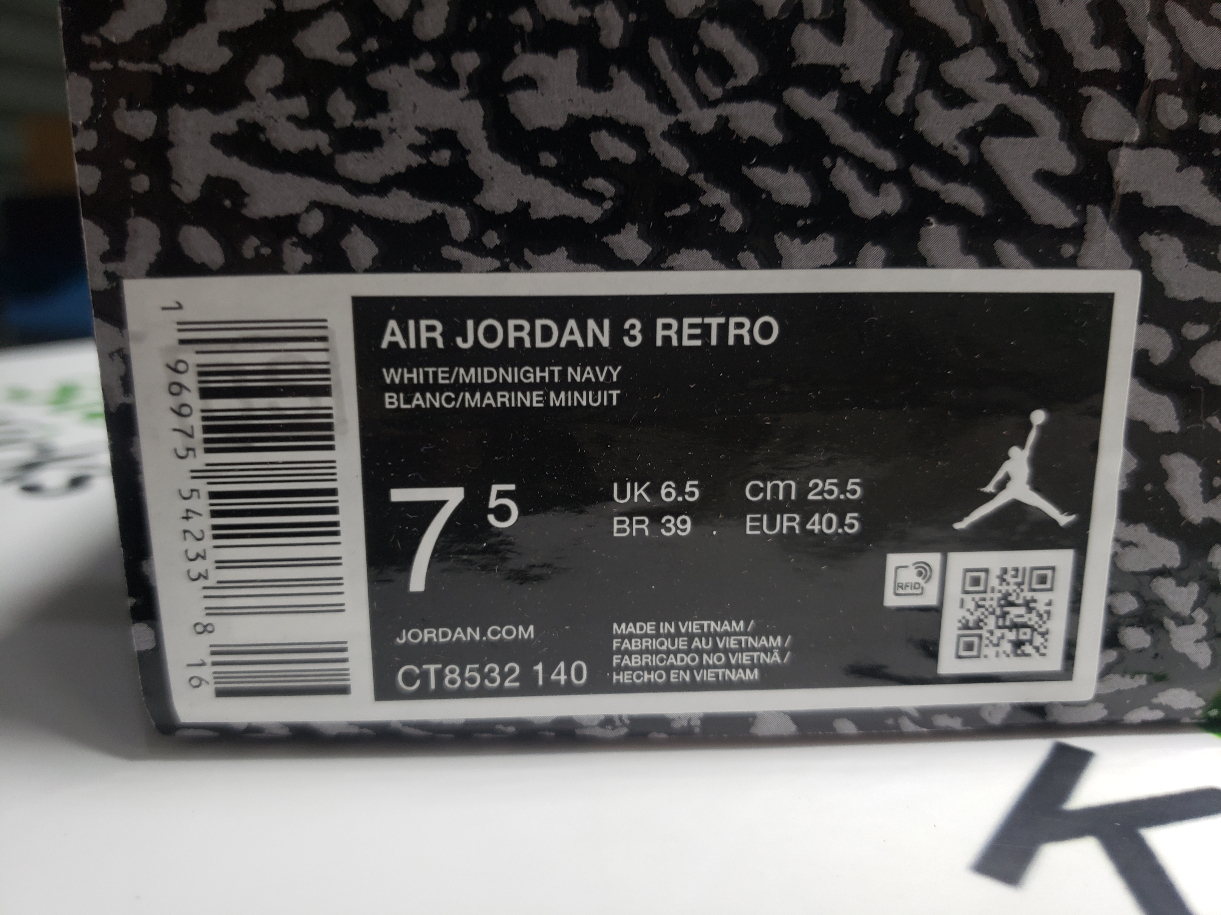 PK God Batch Air Jordan 3 Retro Midnight Navy CT8532-140 review Stockxkicks 00