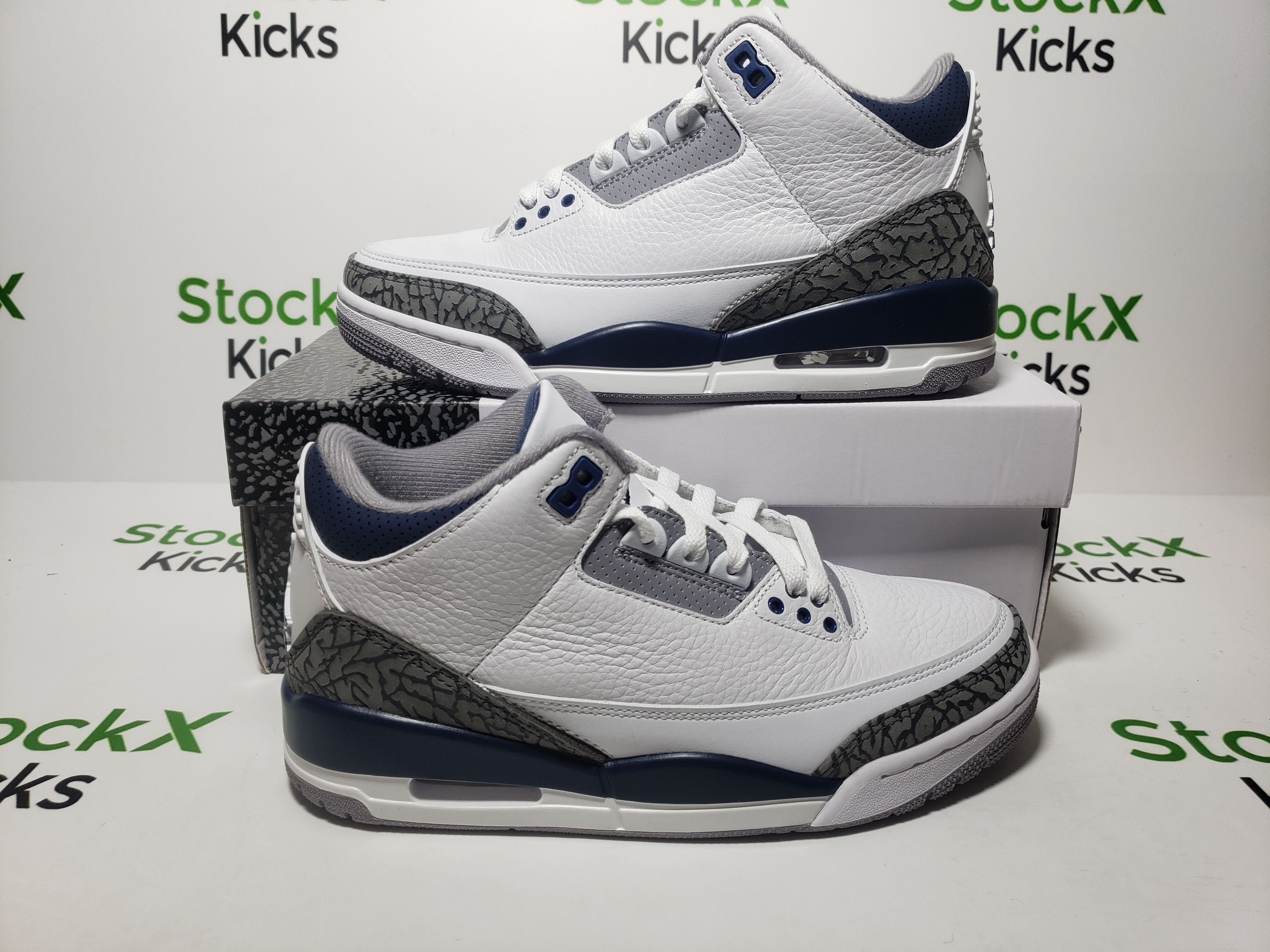 PK God Batch Air Jordan 3 Retro Midnight Navy CT8532-140 review Stockxkicks 05