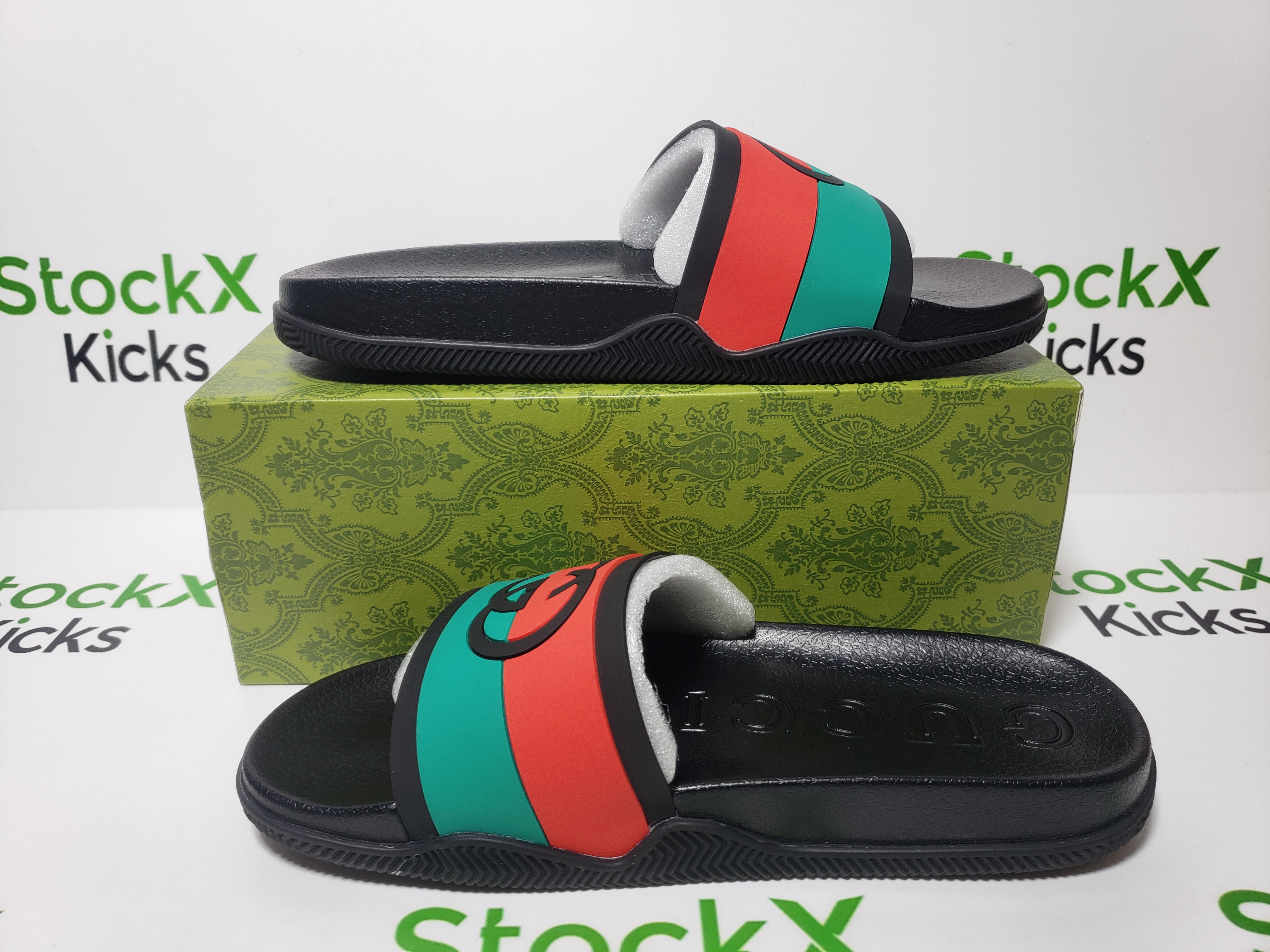 Gucci Slide Interlocking G Black 655265 JFA00 8815 review Stockxkicks 06