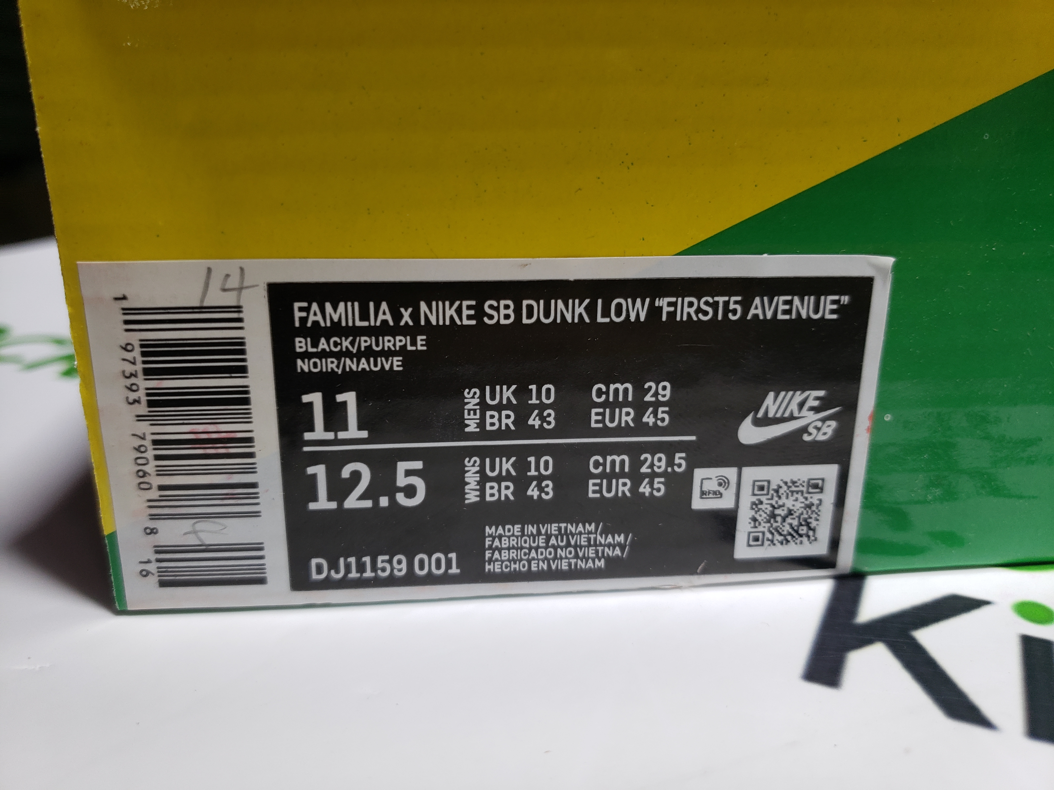 PK God Batch Nike SB Dunk Low Familia First Avenue DJ1159-001 review Stockxkicks customer order QC photos for reference 00