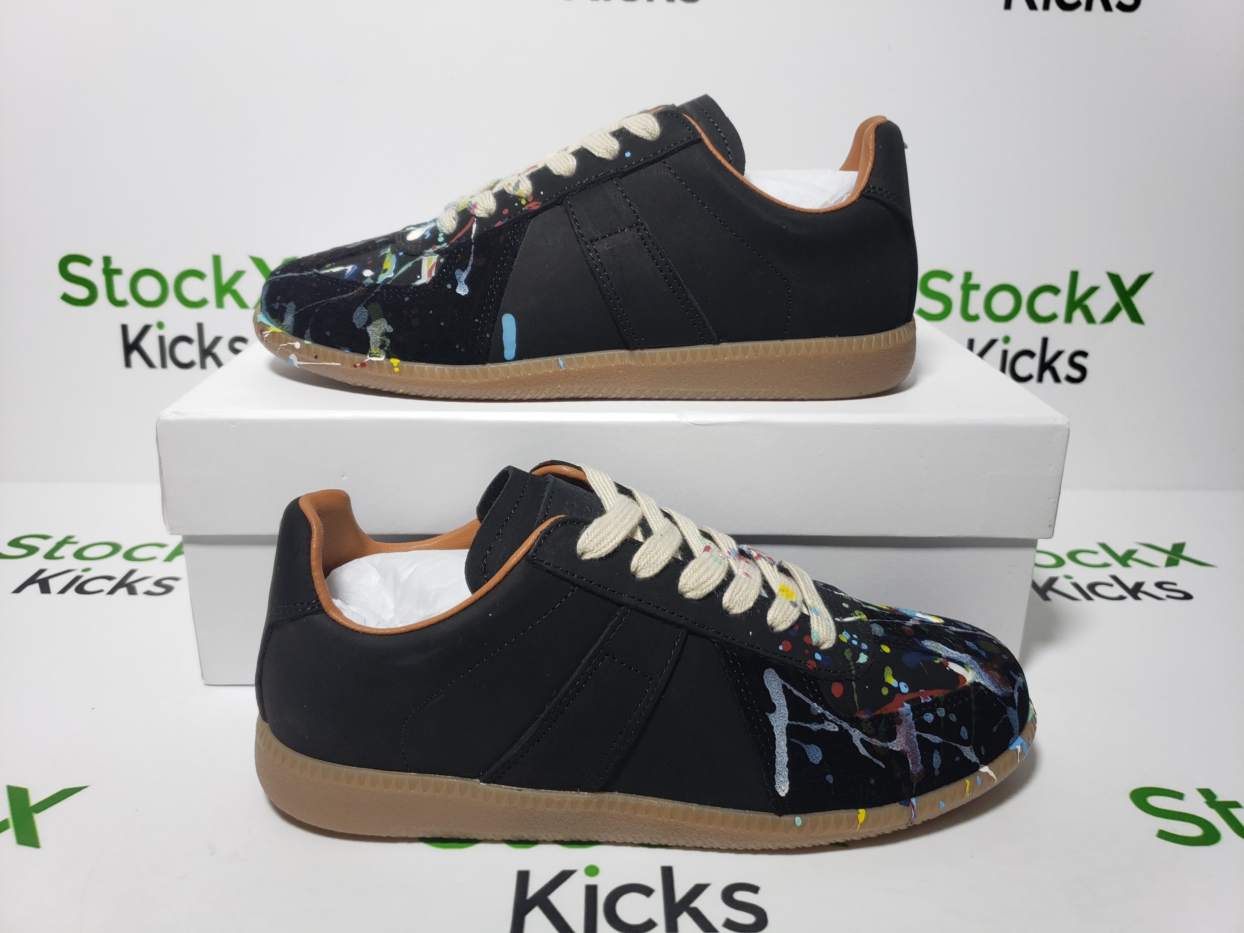 Maison Margiela Painted Replica Sneaker Black review Stockxkicks 05