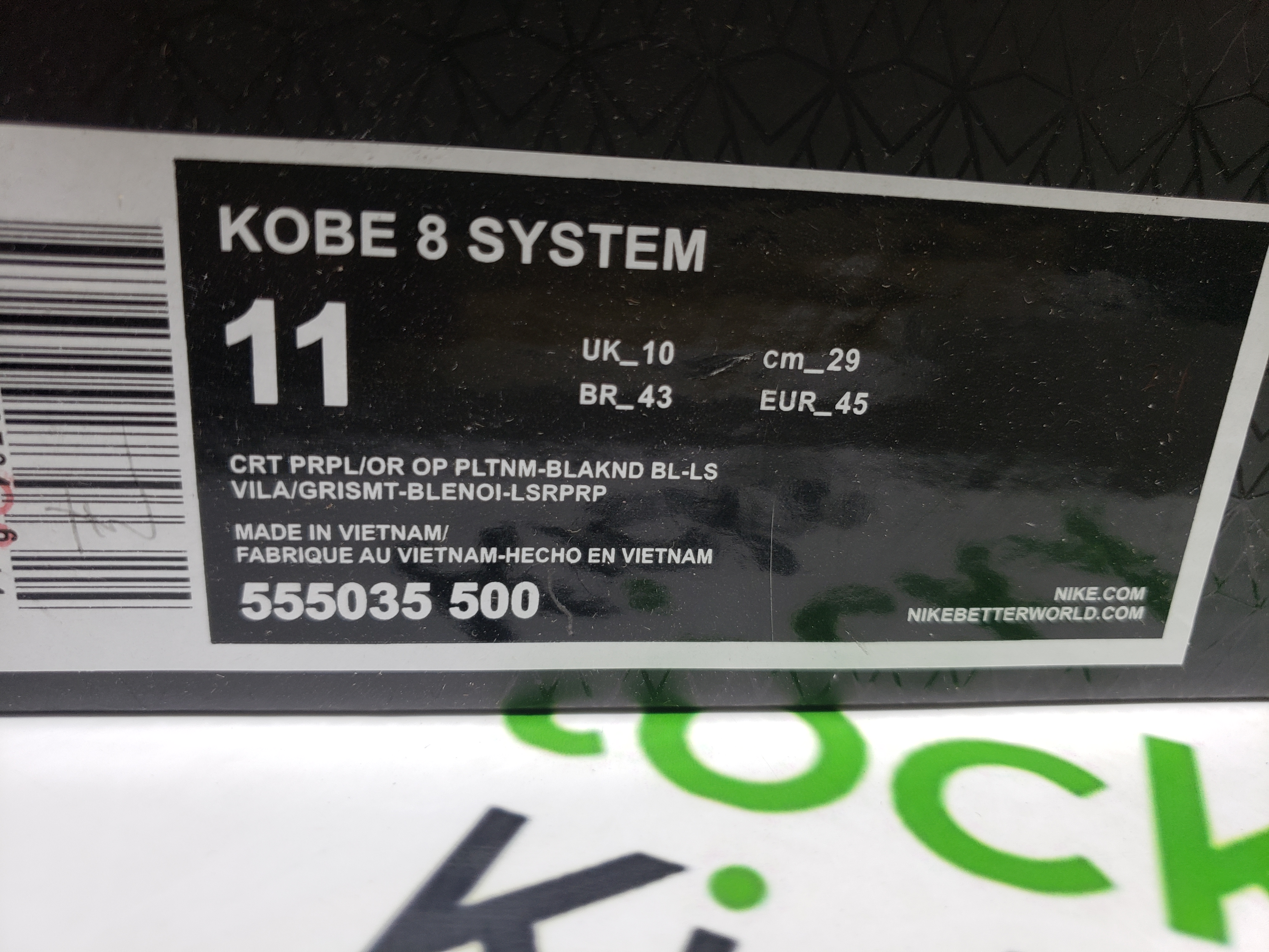 PK God Batch Nike Kobe 8 Playoffs Purple Platinum 555035-500 review Stockxkicks 00