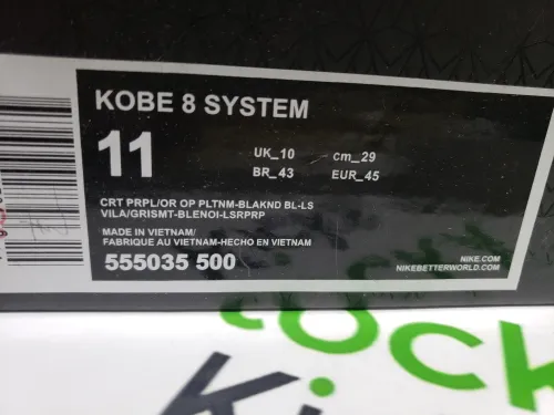 PK God Batch Nike Kobe 8 Playoffs Purple Platinum 555035-500 review 