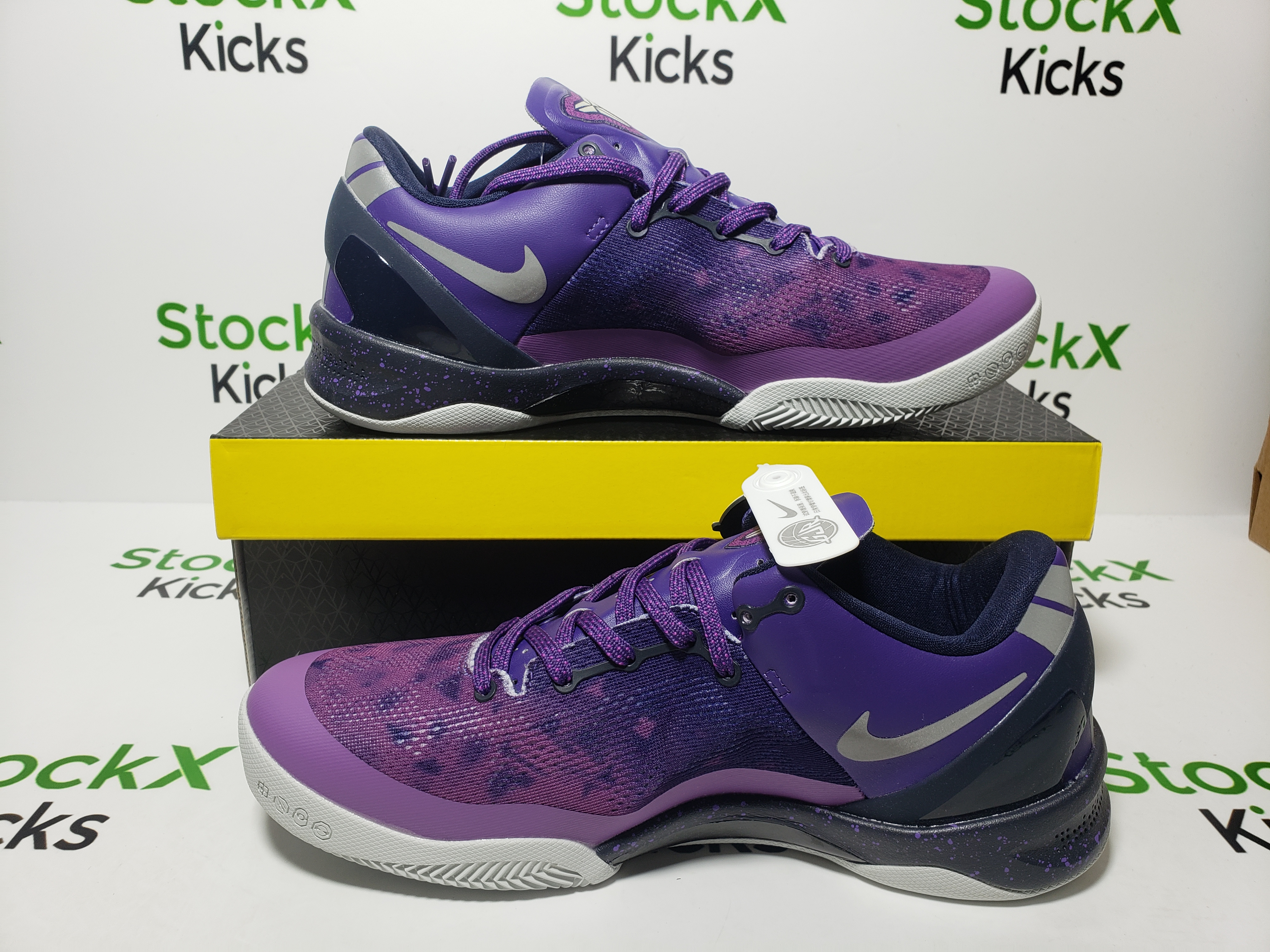PK God Batch Nike Kobe 8 Playoffs Purple Platinum 555035-500 review Stockxkicks 06