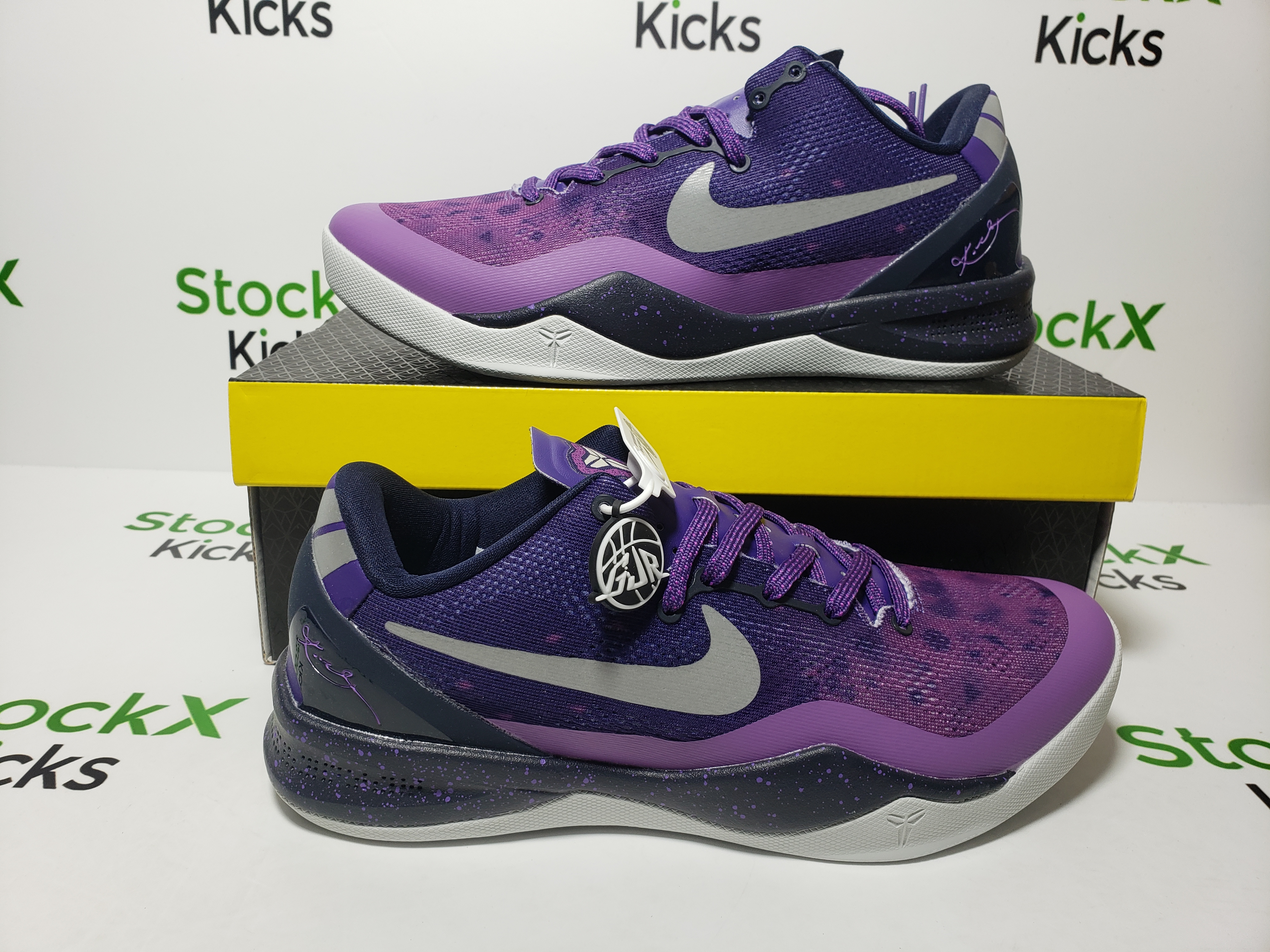 PK God Batch Nike Kobe 8 Playoffs Purple Platinum 555035-500 review Stockxkicks 05