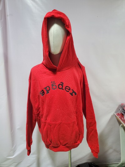 Sp5der VVS Hoodie Red YZ GE616 review Stockxkicks 03