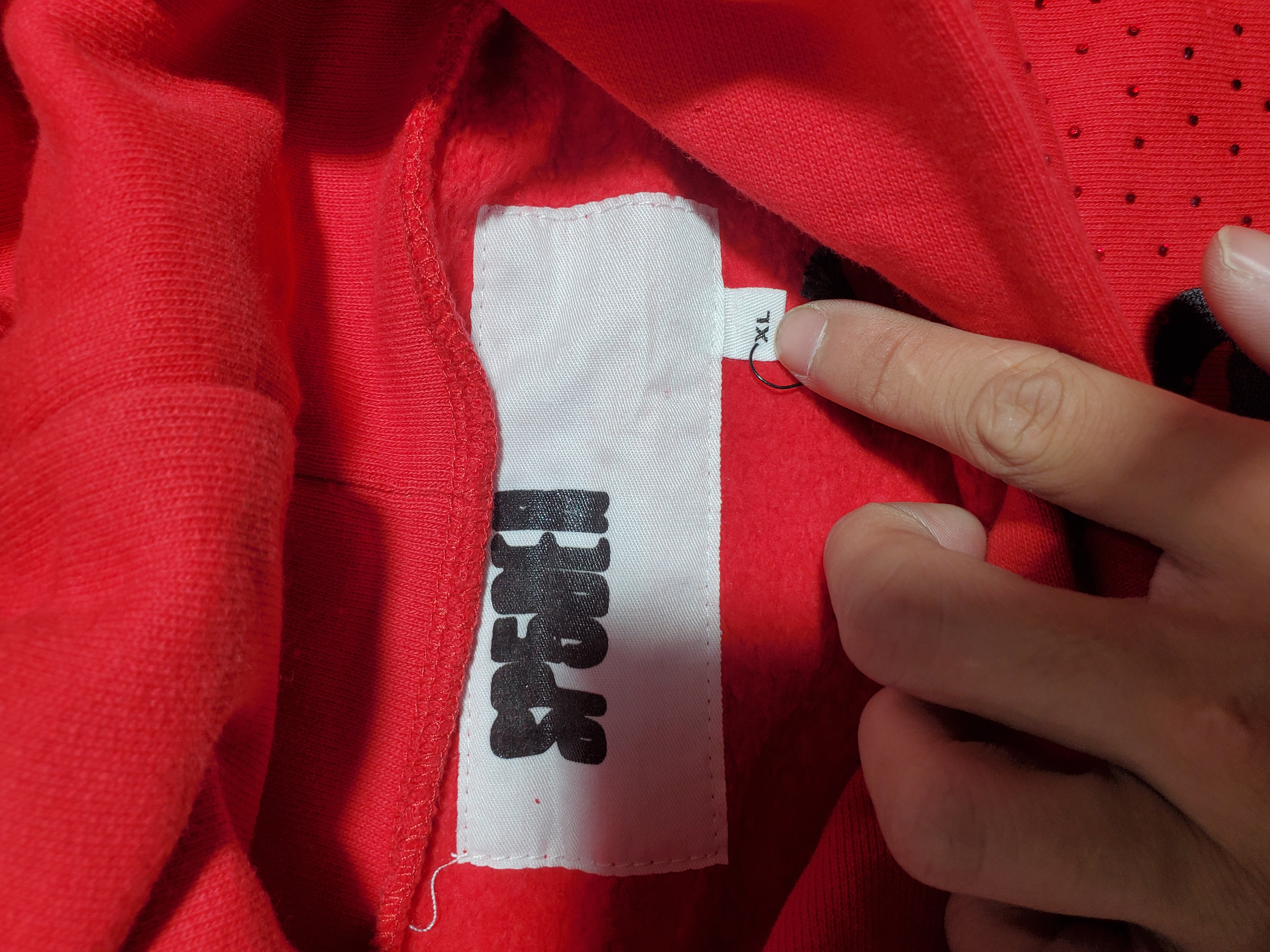 Sp5der VVS Hoodie Red YZ GE616 review Stockxkicks 04