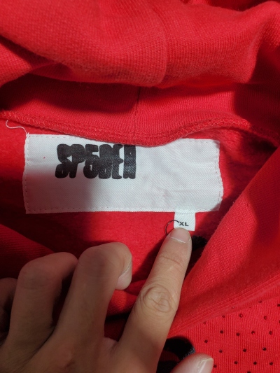 Sp5der VVS Hoodie Red YZ GE616 review Stockxkicks 04