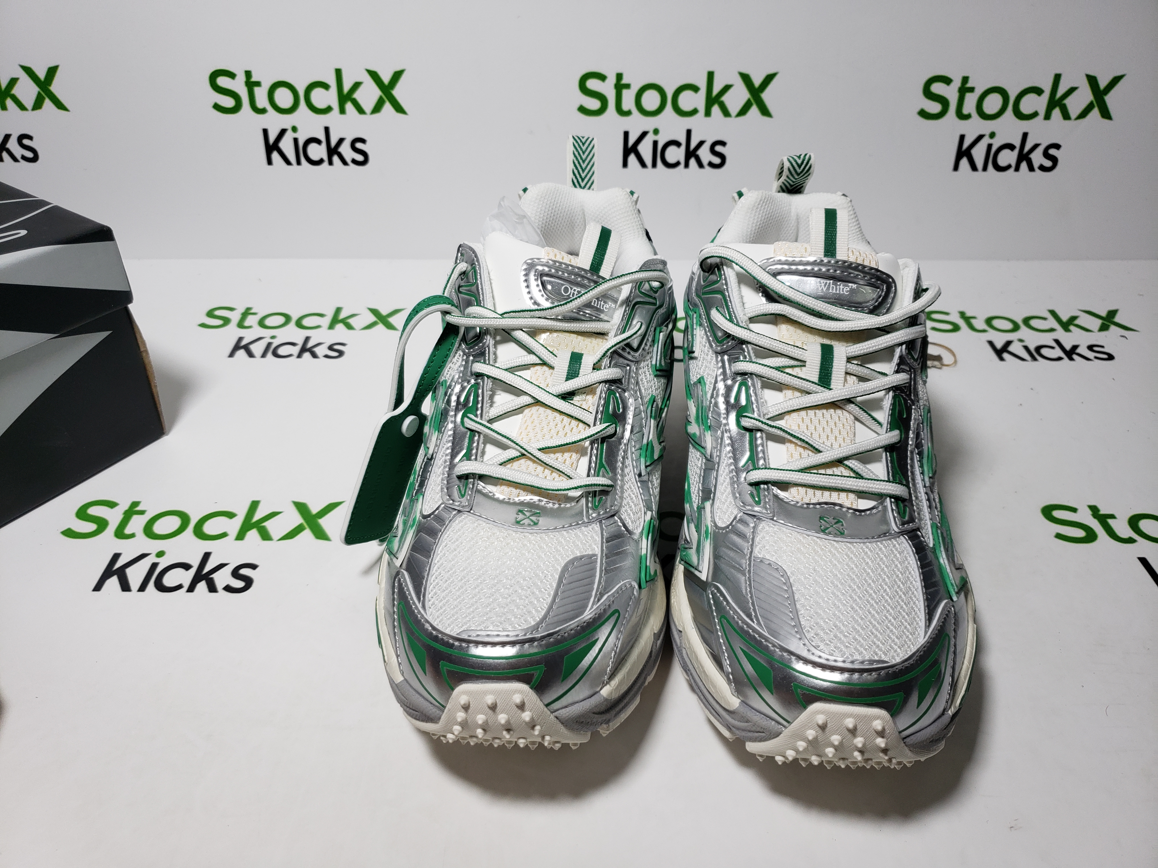 Off White Be Right Back Sneakers Turquoise Stone OMIA295S25 FAB00 47243 review Stockxkicks 04