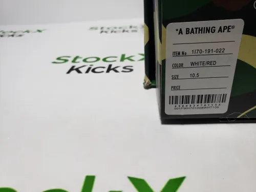 A Bathing Ape Bape Sta Patent Leather White Red (2023) 1170 191 022 review 