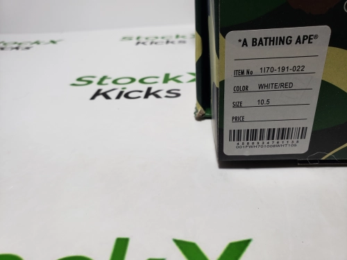 A Bathing Ape Bape Sta Patent Leather White Red (2023) 1170 191 022 review 