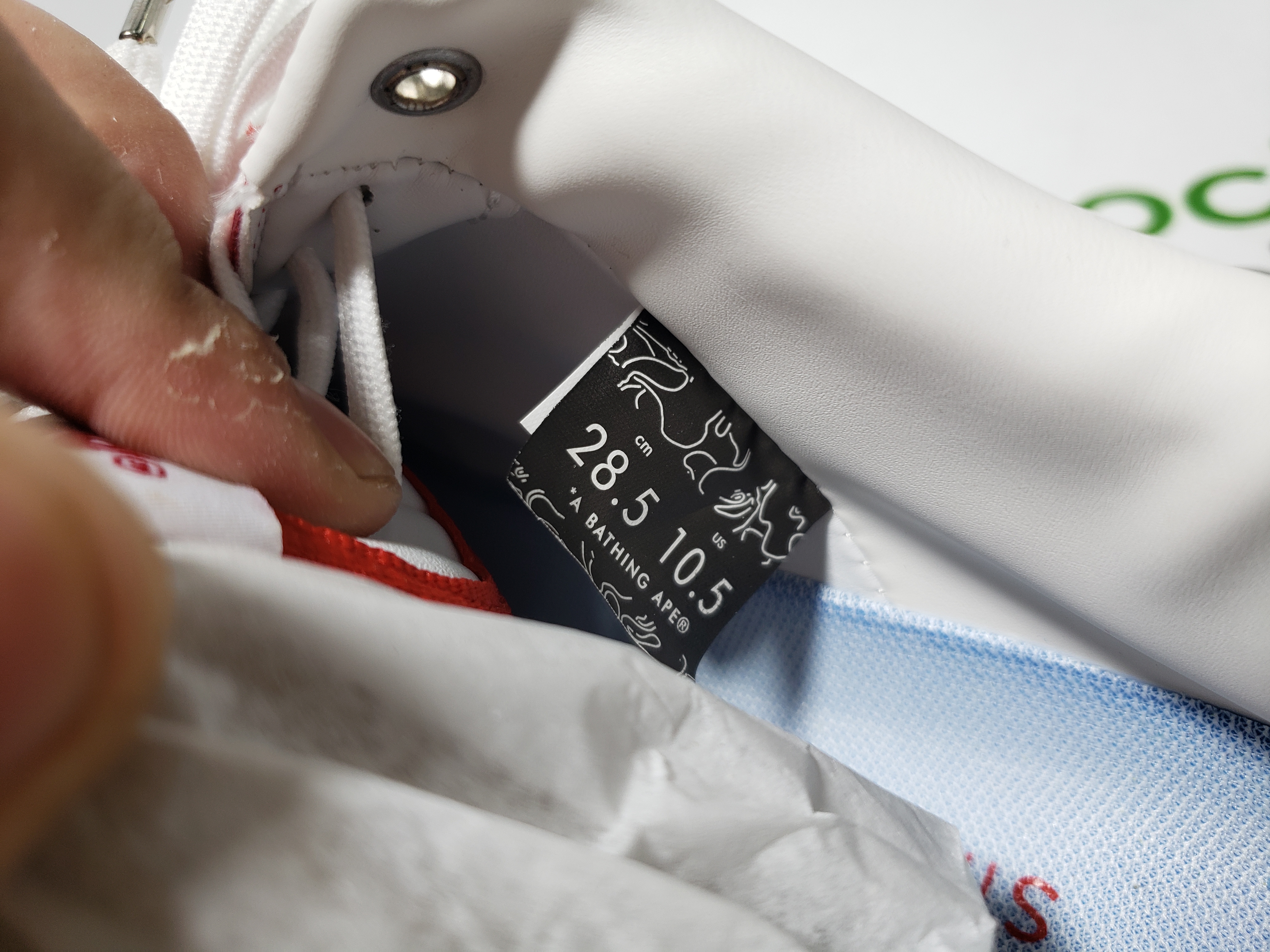 A Bathing Ape Bape Sta Patent Leather White Red (2023) 1170 191 022 review Stockxkicks 06