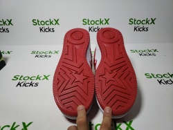 A Bathing Ape Bape Sta Patent Leather White Red (2023) 1170 191 022 review Stockxkicks 06