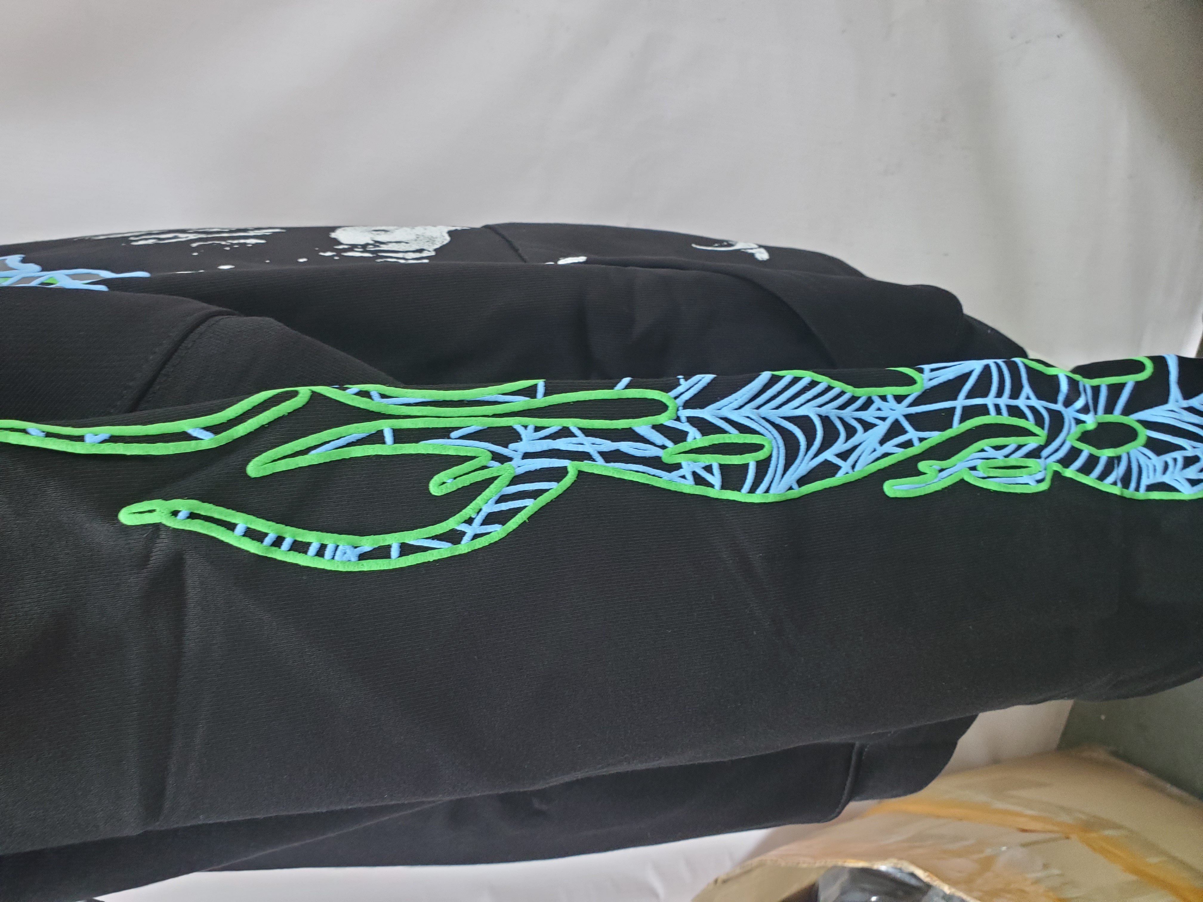 Sp5der X Juice Wrld 999 Hoodie Black review Stockxkicks 03