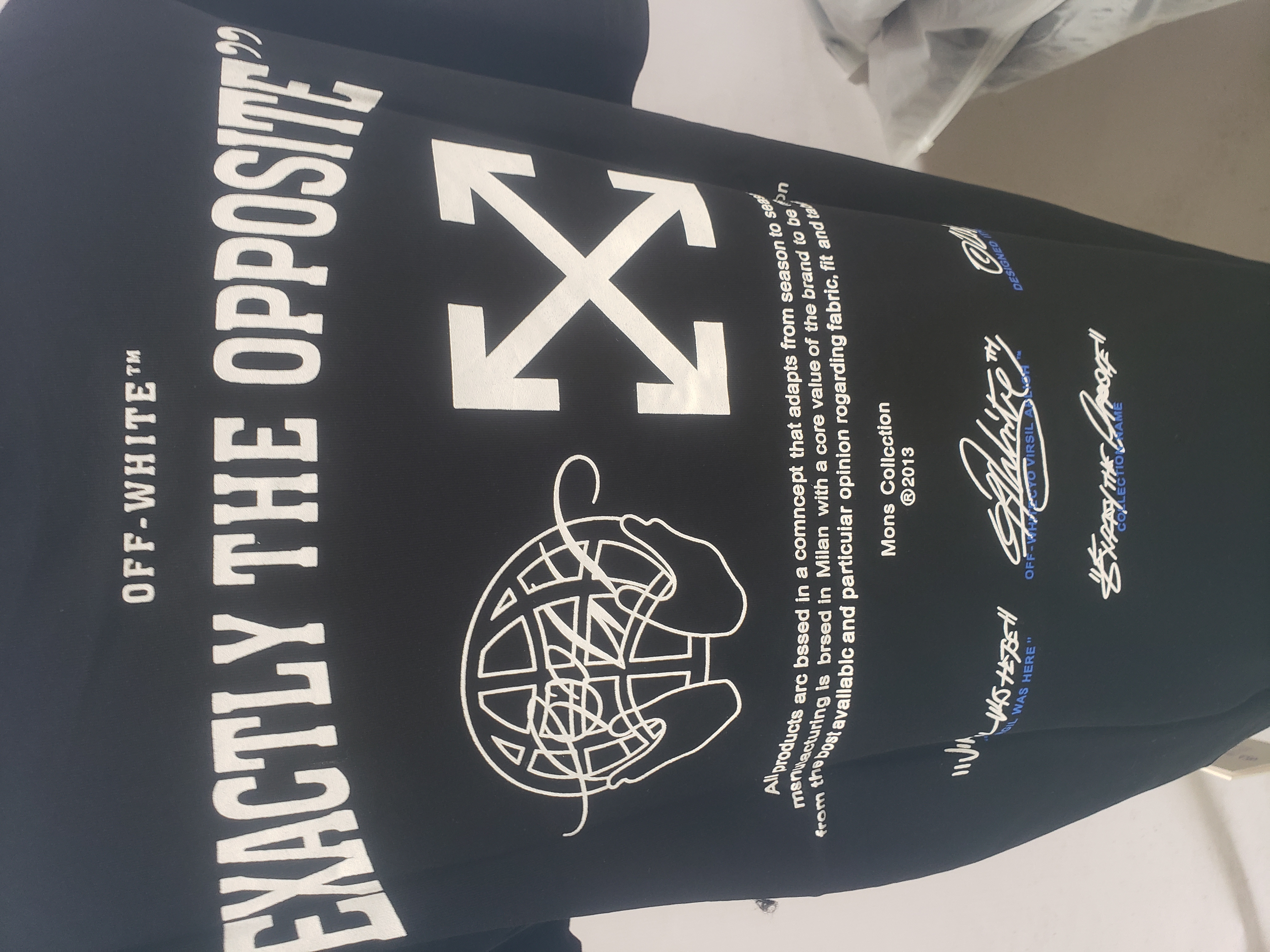 Off White Embroidered logo arrows T-Shirt 0543 review Stockxkicks 03