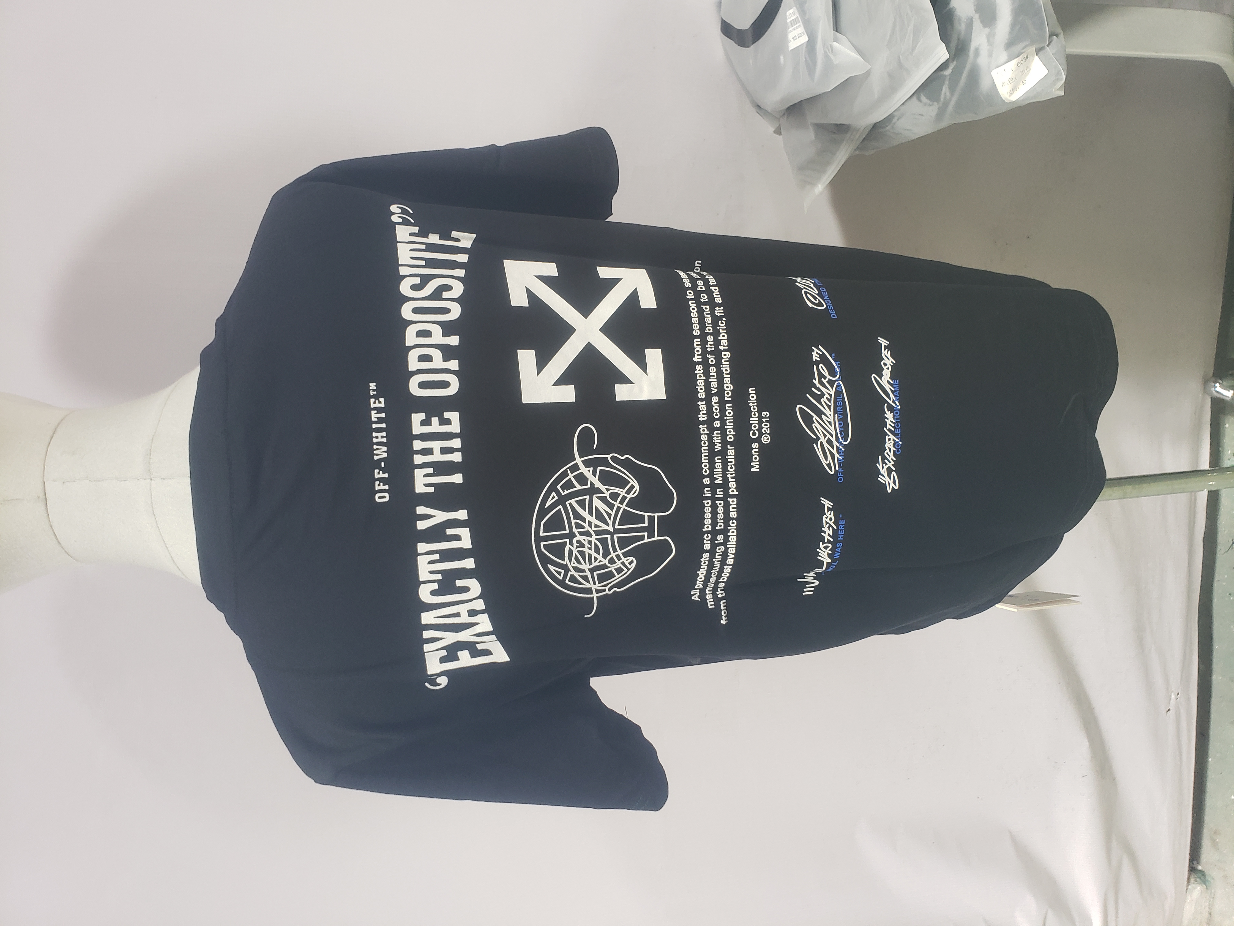 Off White Embroidered logo arrows T-Shirt 0543 review Stockxkicks 04