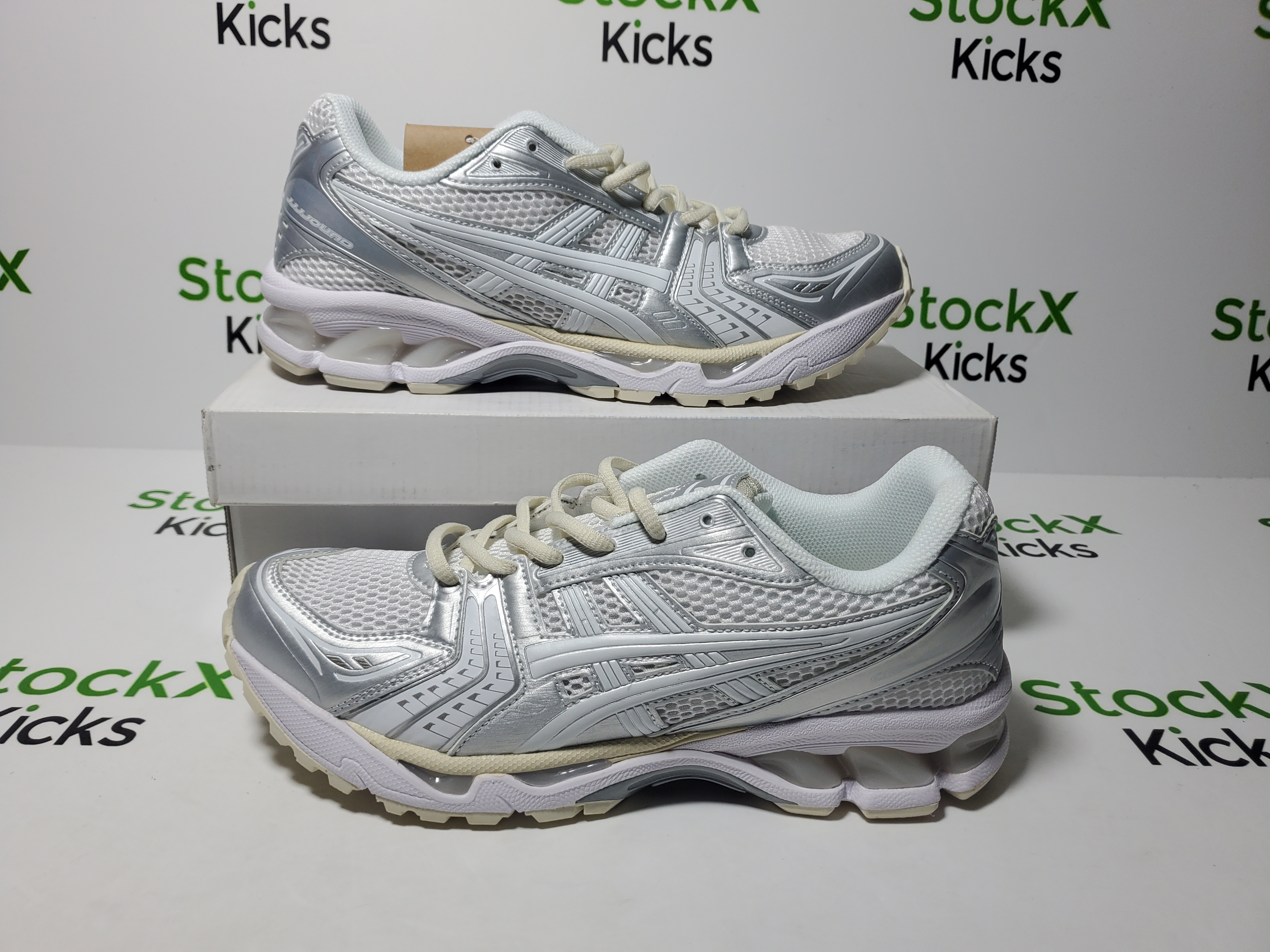 ASICS Gel-Kayano 14JJJJound Silver White 1201A457-100 review Stockxkicks 02