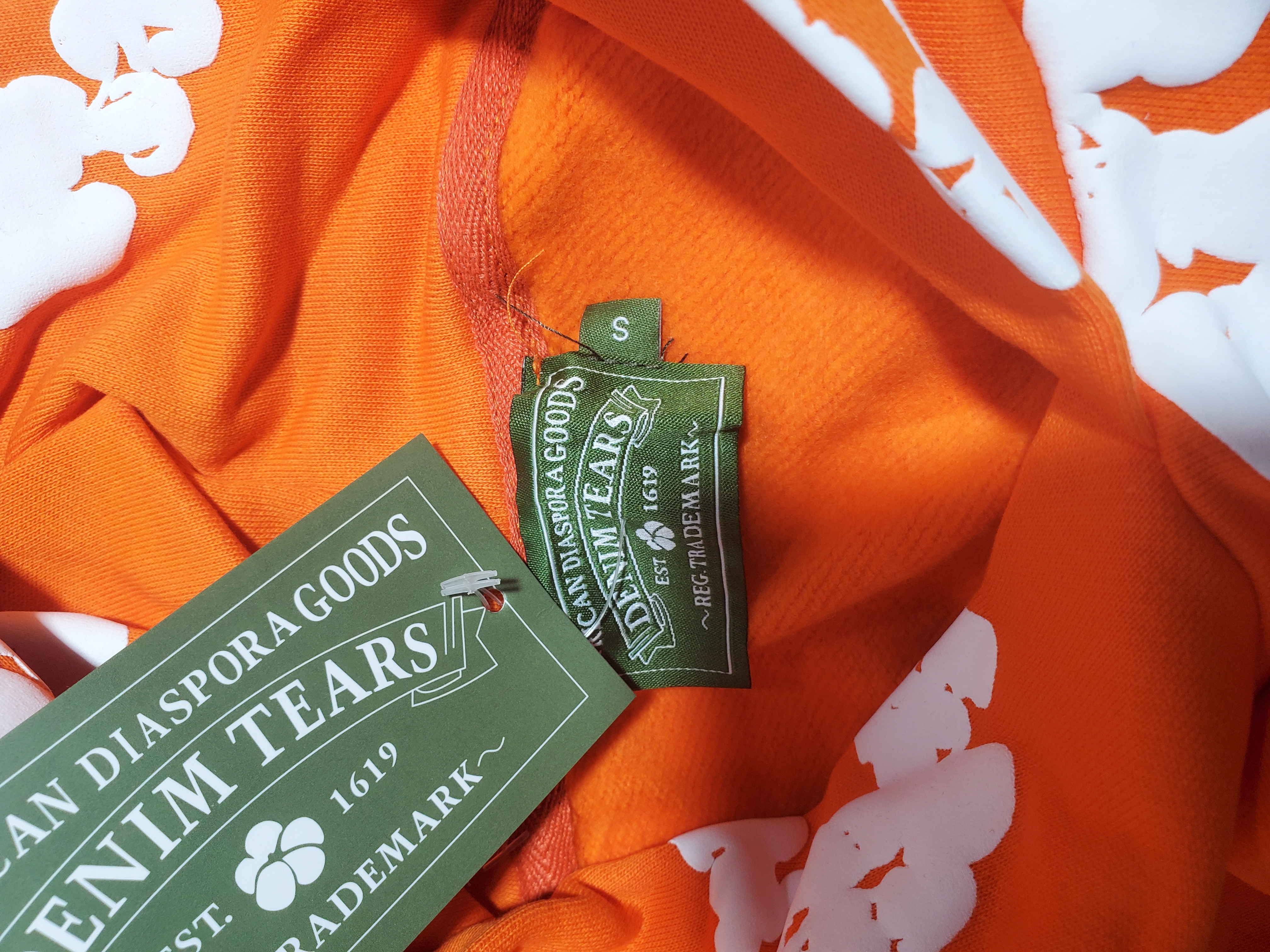 Denim Tears The Cotton Wreath Sweatshirt Orange Hoodie review Stockxkicks 00