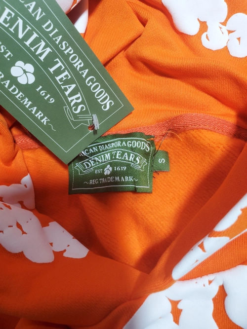 Denim Tears The Cotton Wreath Sweatshirt Orange Hoodie review 