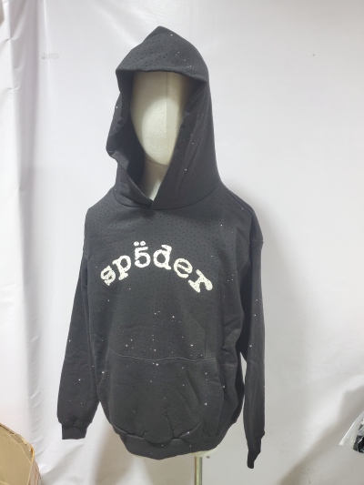 Sp5der VVS Hoodie Black YZ GE961 review Stockxkicks 01