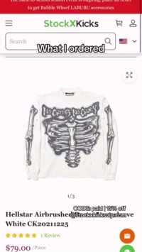 Hellstar Airbrushed Bones Longsleeve White CK20211225 review paid