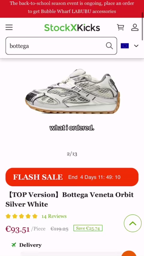 Bottega Veneta Orbit Silver White review 😝