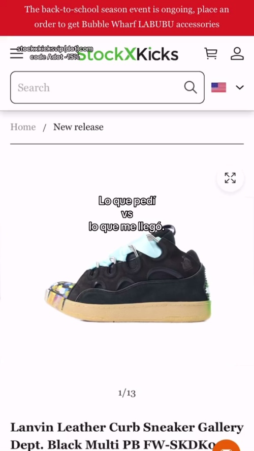 Lanvin Leather Curb Sneaker Gallery Dept. Black Multi PB FW-SKDK02-DRGD-P2210S1 review adot
