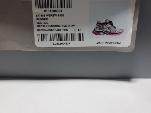 Balenciaga Runner Silver Pink 677402 W3RB2 9155 review 