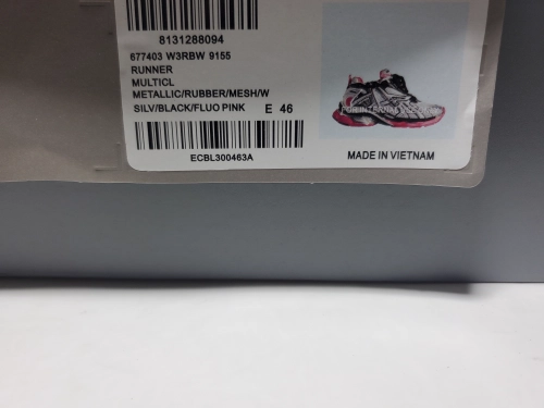 Balenciaga Runner Silver Pink 677402 W3RB2 9155 review 