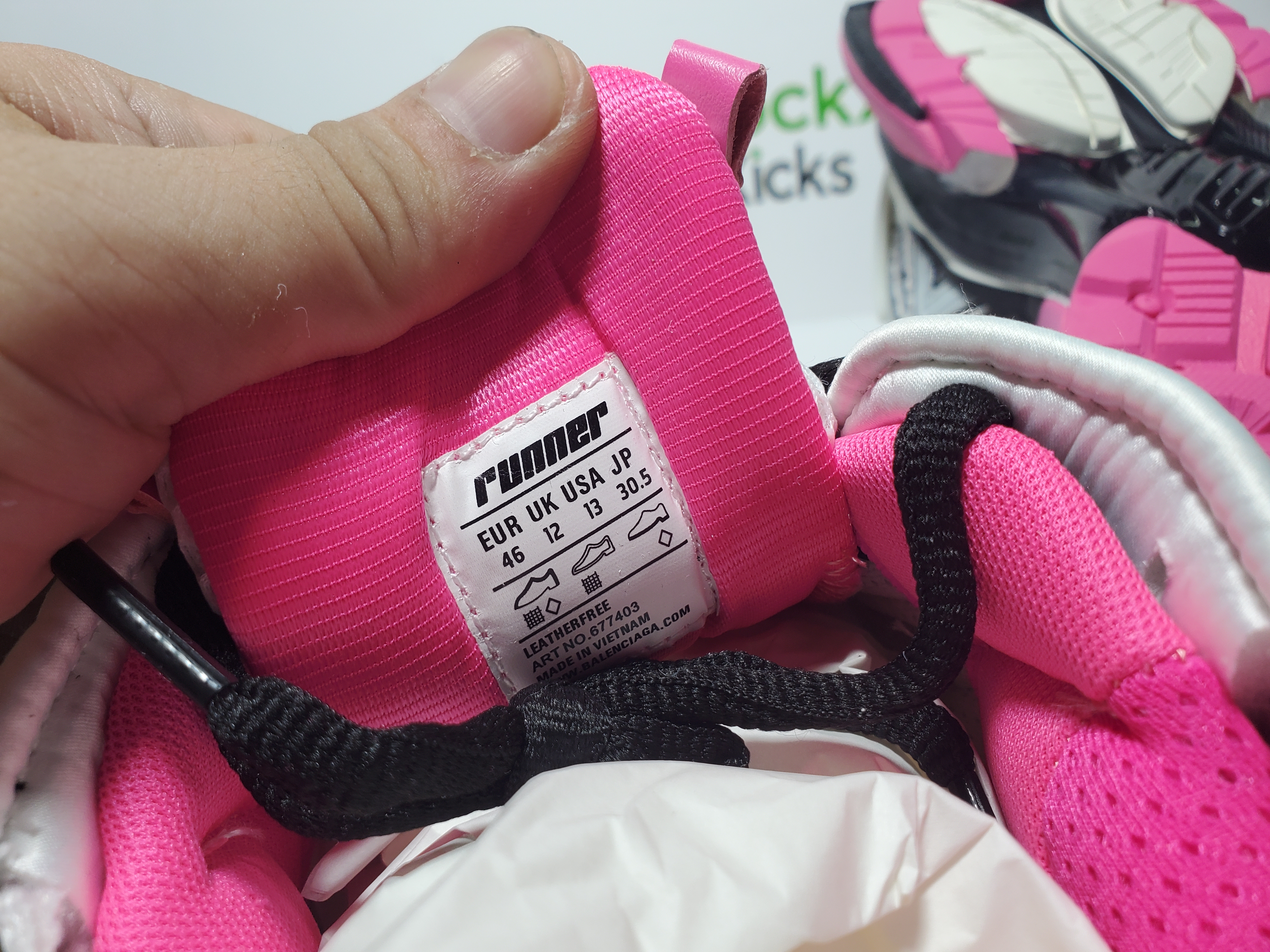 Balenciaga Runner Silver Pink 677402 W3RB2 9155 review Stockxkicks 06