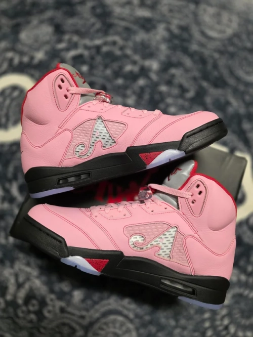 PK God Batch Air Jordan 5 Retro x Awake NY 'Arctic Pink' DV4982-600 review 