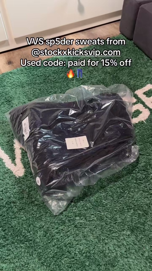 Sp5der VVS Sweatpant Black EG 250331 review 