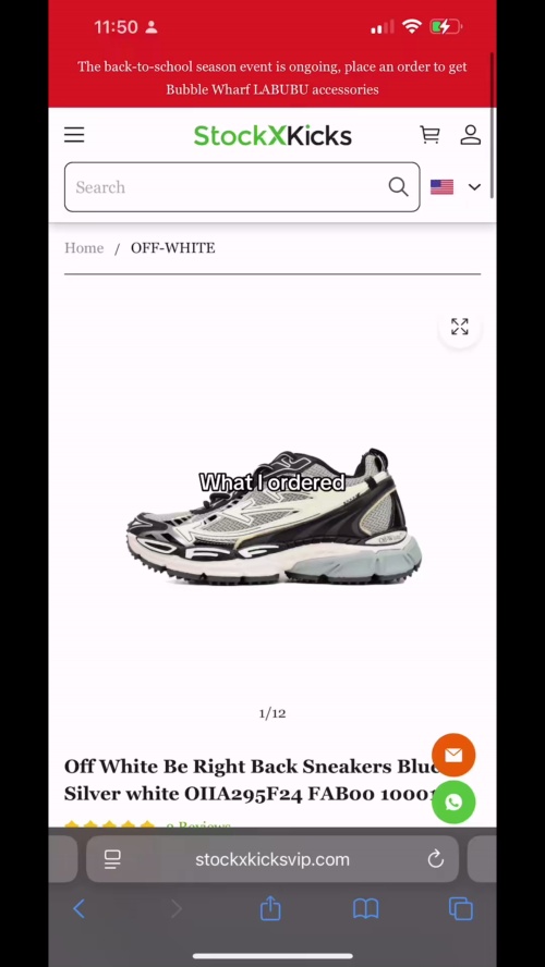 Off White Be Right Back Sneakers Blue Silver white OIIA295F24 FAB00 10001 review 
