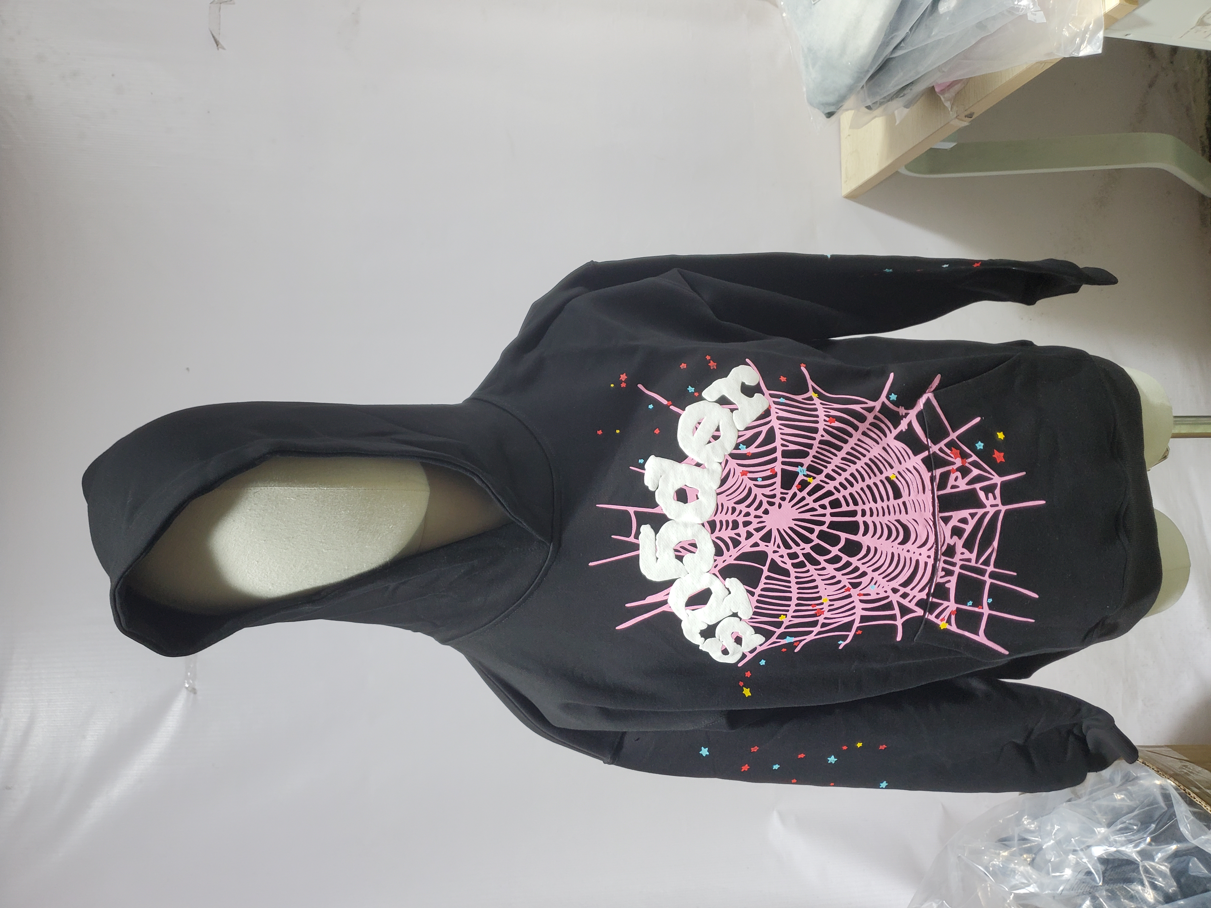 Black Sp5der Worldwide Tracksuit review Stockxkicks order QC photos are for reference only 01