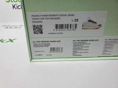 Lanvin Leather Curb White Ivory FM-SKRK11-DRAG-A2000 review 