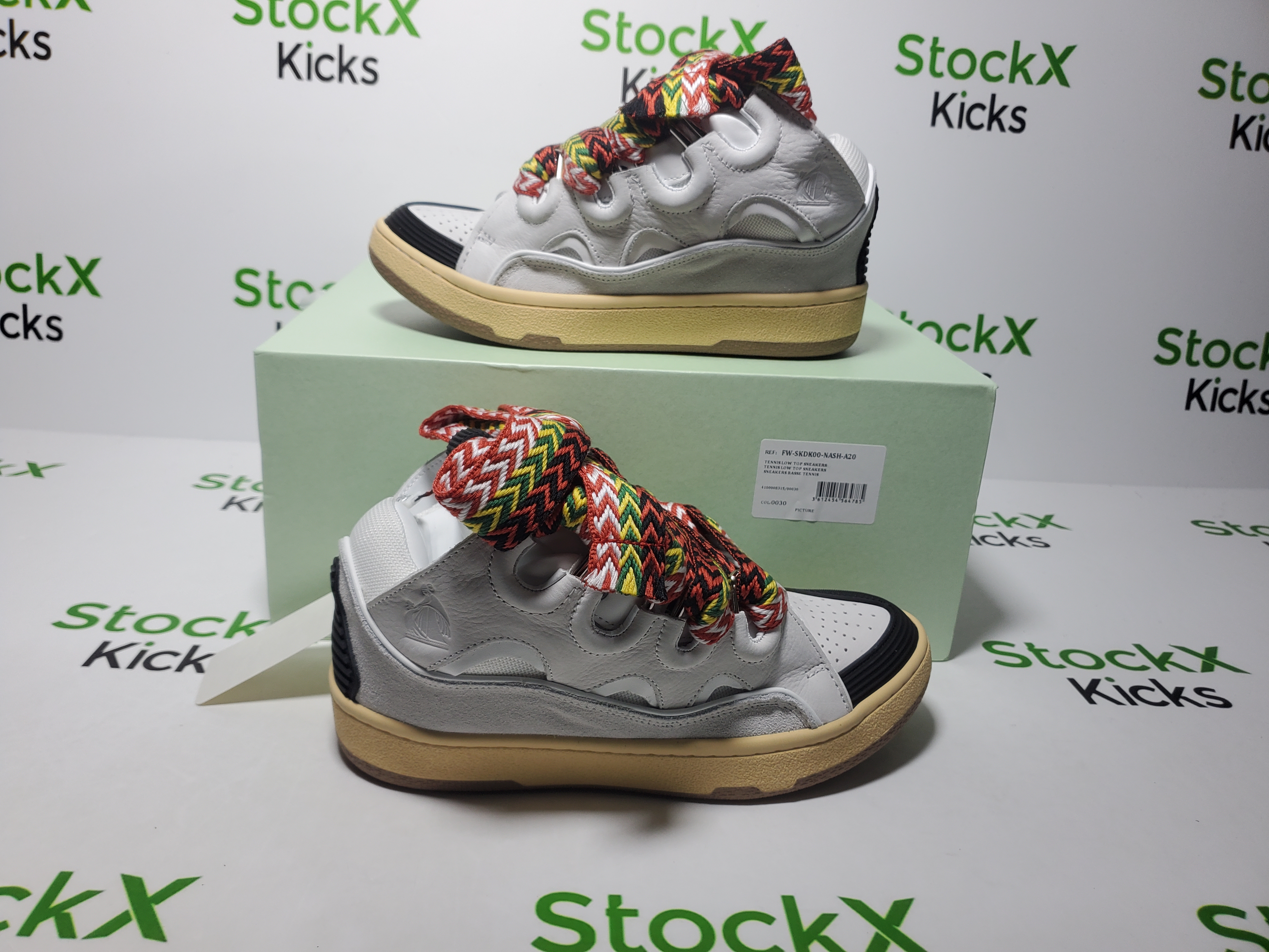 Lanvin Leather Curb White Ivory FM-SKRK11-DRAG-A2000 review Stockxkicks 01