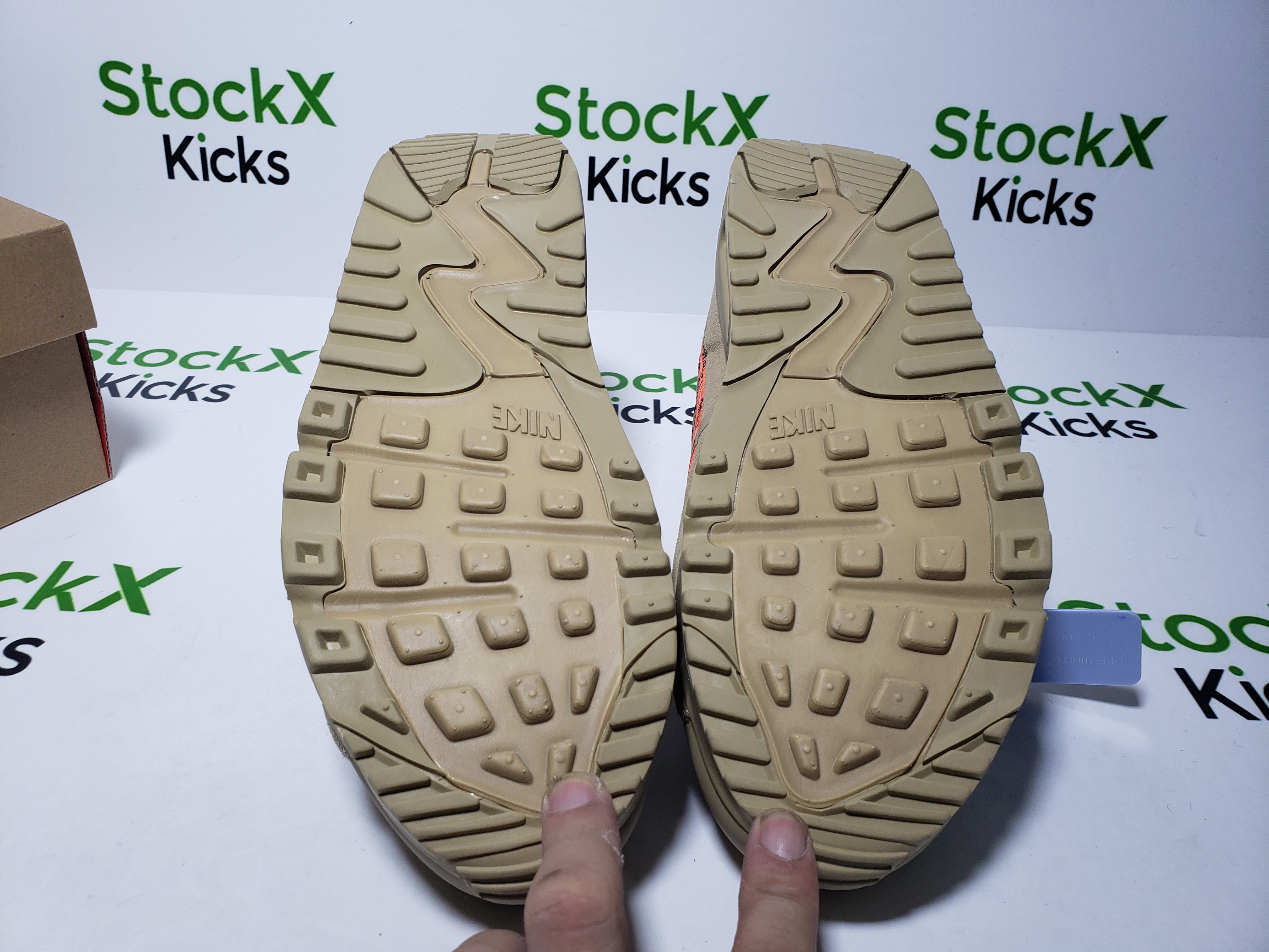 Nike Air Max 90 OFF-WHITE Desert Ore AA7293-200 review Stockxkicks 05