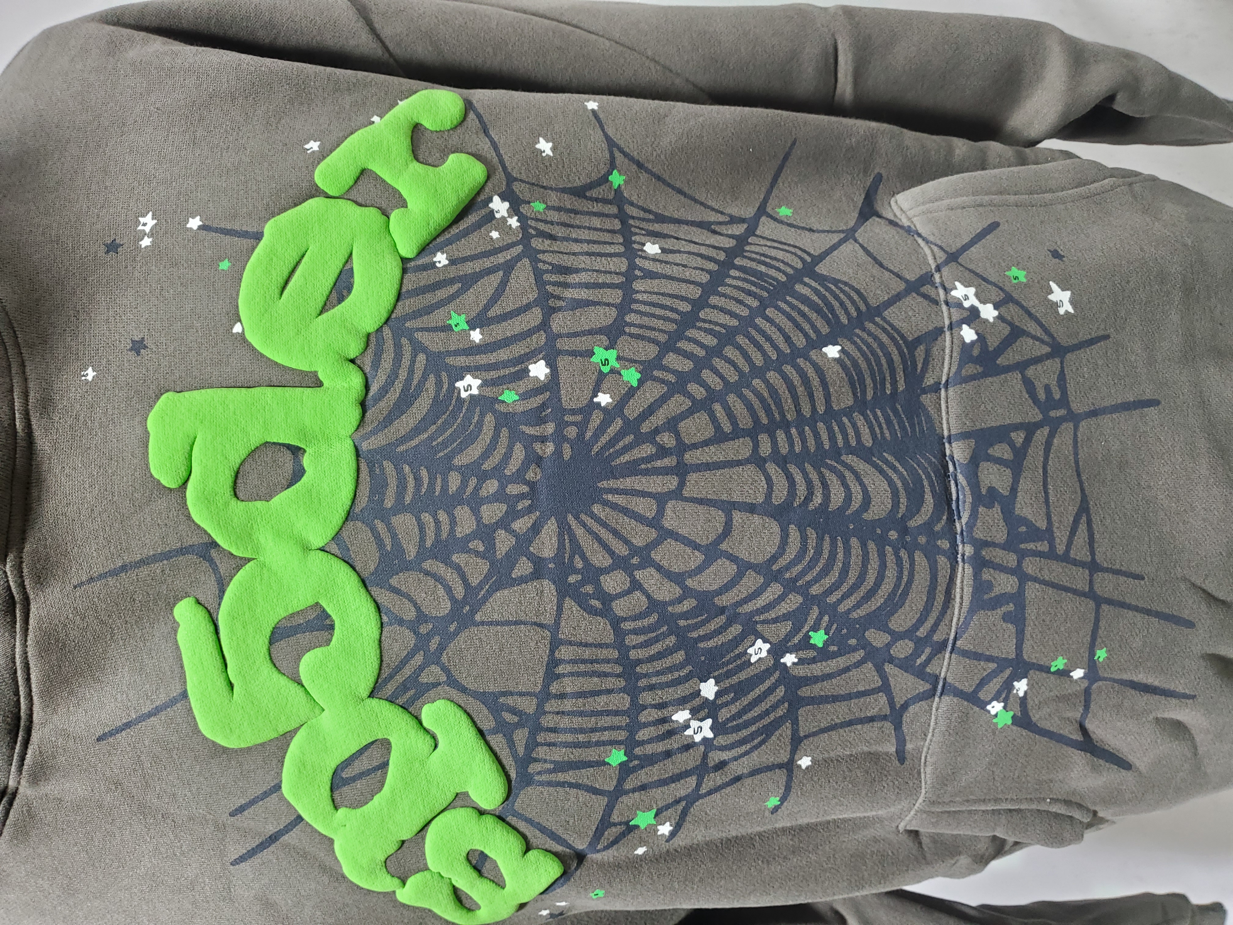 Sp5der Wait Web Hoodie Slate Grey review Stockxkicks 01