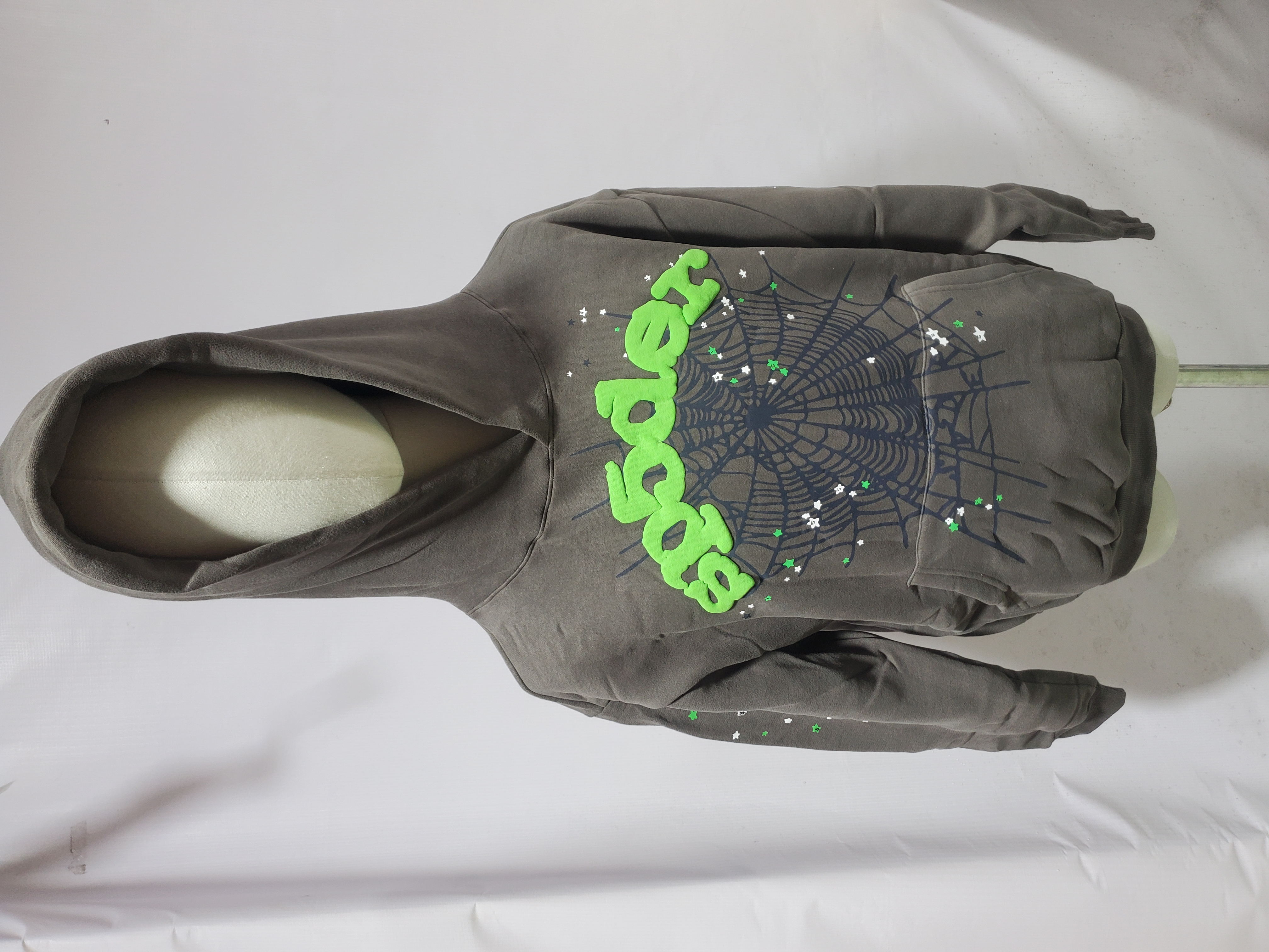 Sp5der Wait Web Hoodie Slate Grey review Stockxkicks 00