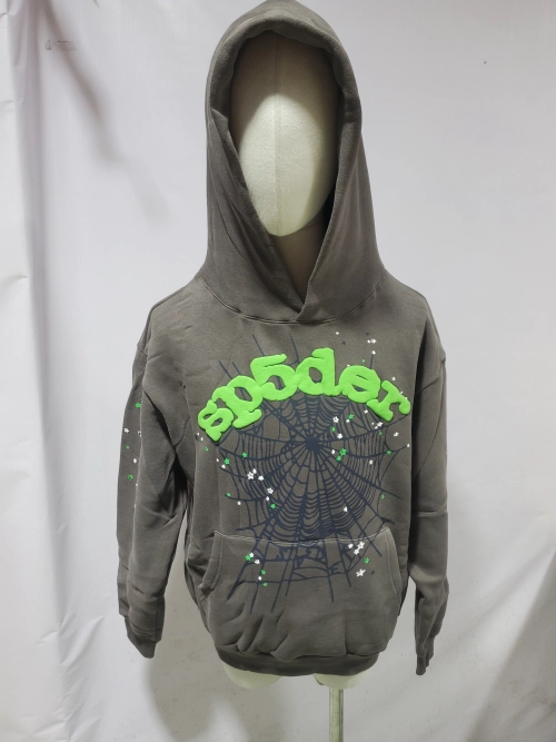 Sp5der Wait Web Hoodie Slate Grey review 
