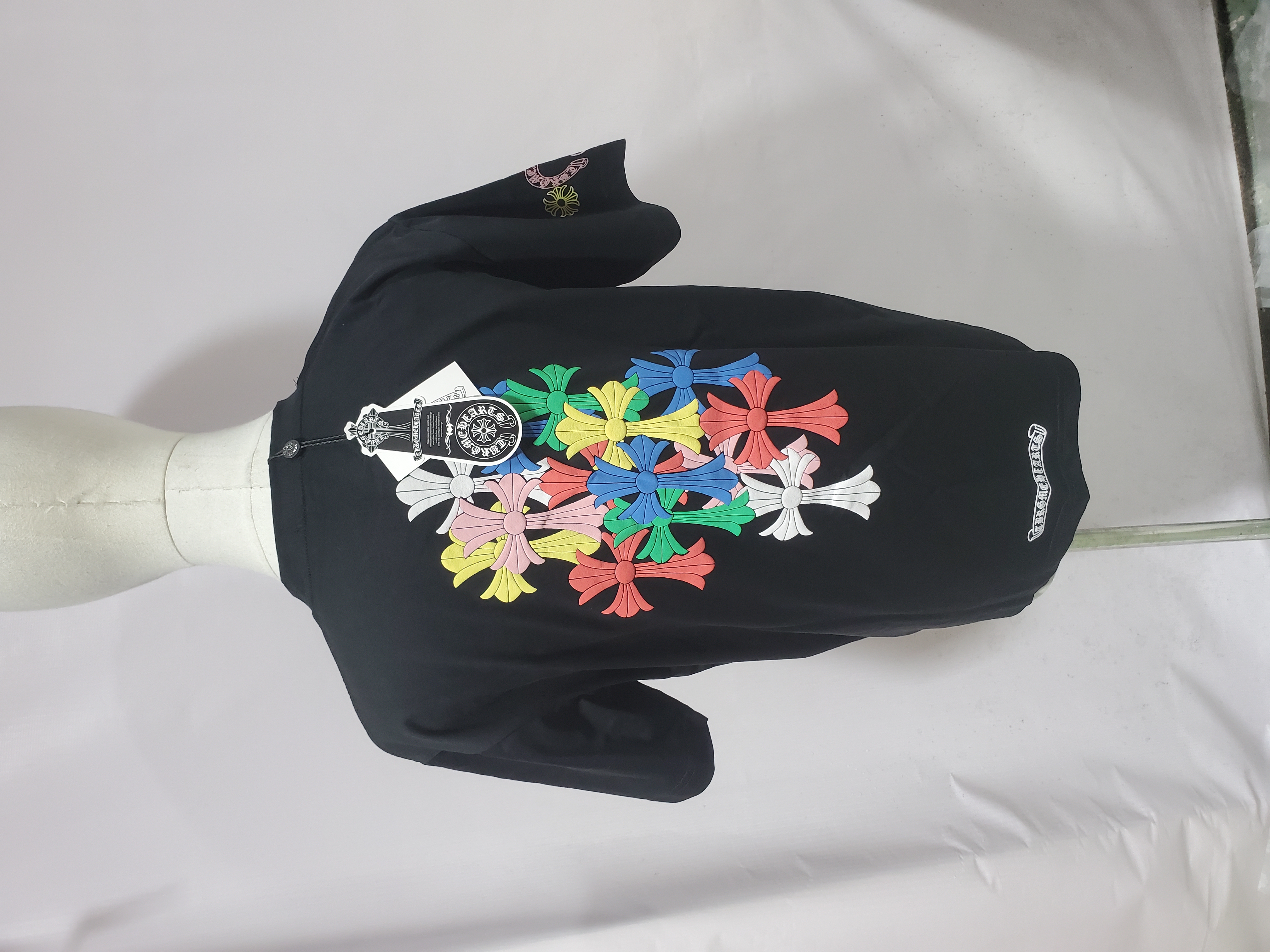Chrome Hearts Multi Color Cross T-shirt Black/White review Stockxkicks 05