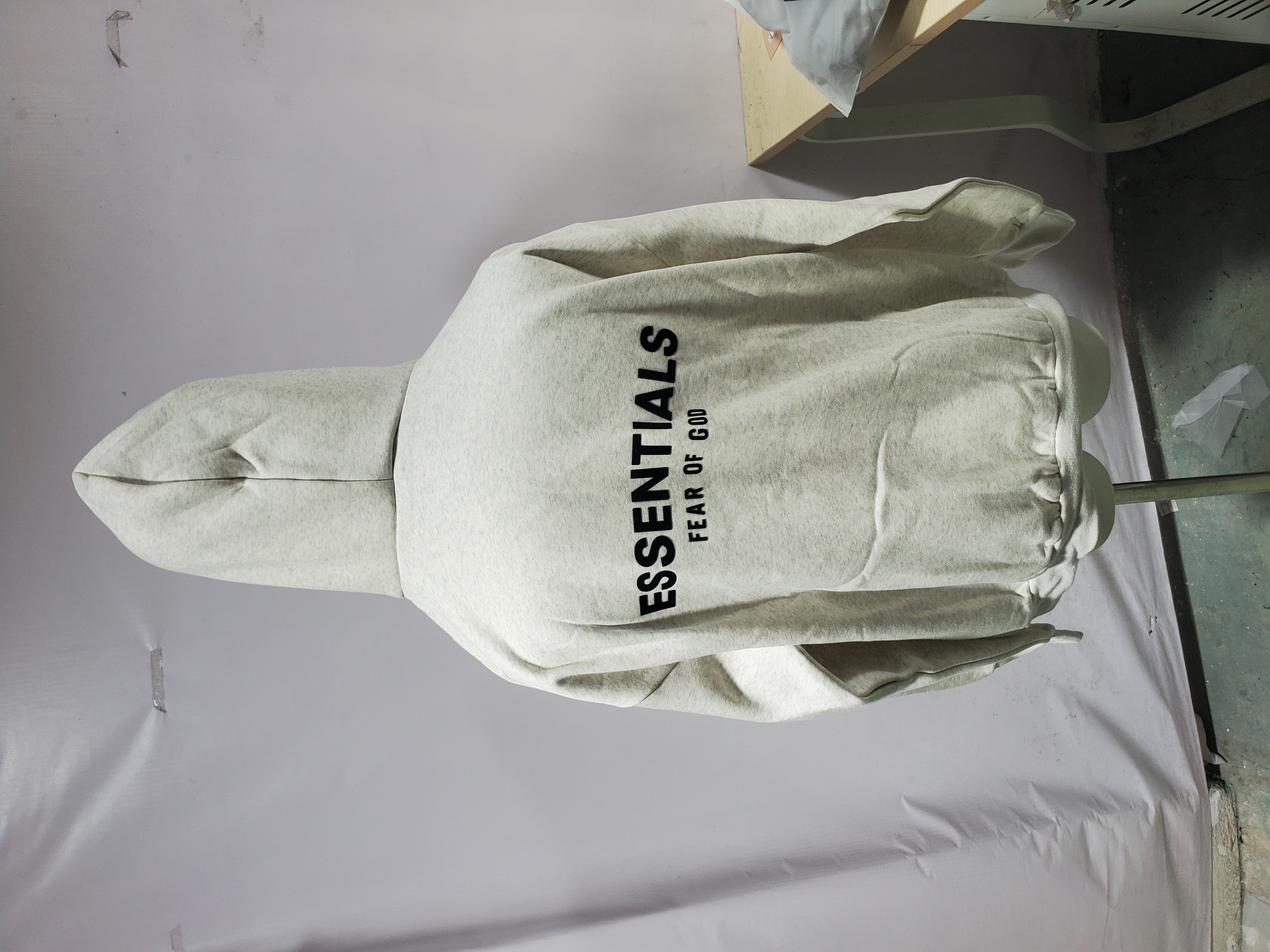 Fear of God Essentials Hoodie Light Oatmeal 192BT212112F review Stockxkicks 03