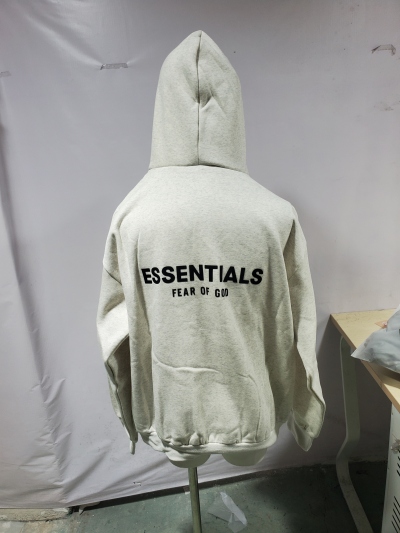 Fear of God Essentials Hoodie Light Oatmeal 192BT212112F review Stockxkicks 03