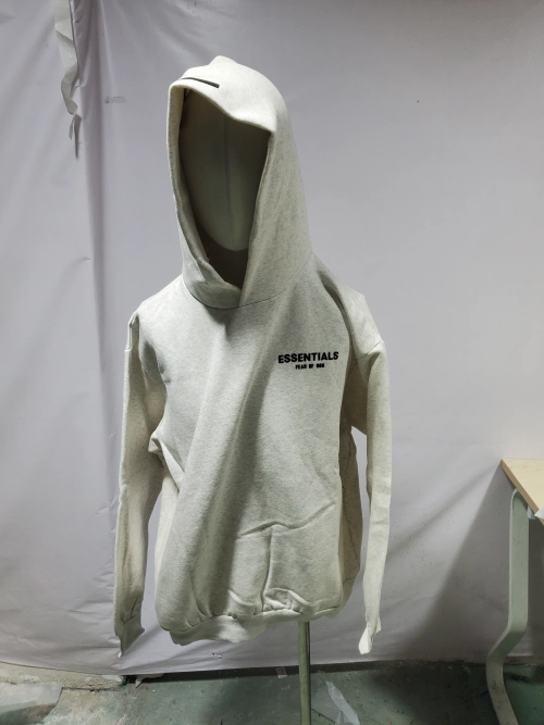 Fear of God Essentials Hoodie Light Oatmeal 192BT212112F review 