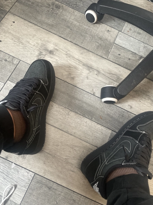 【$59 High Cost Effective】Air Jordan 1 Retro Low OG SP Travis Scott Black Phantom DM7866-001 review 